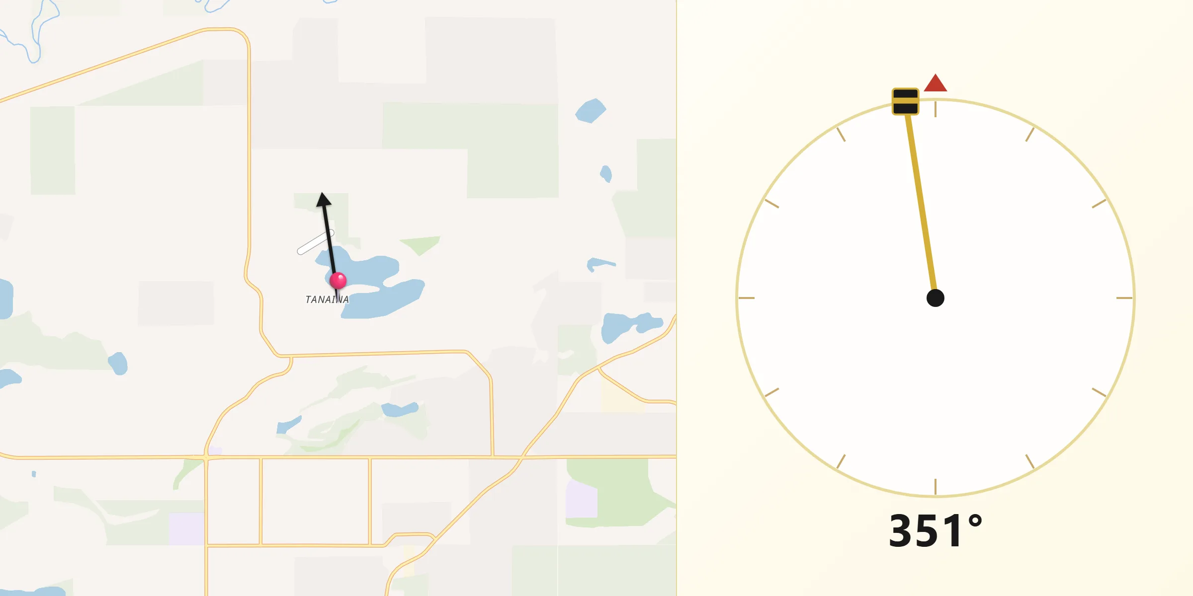 Qibla Direction from Tanaina