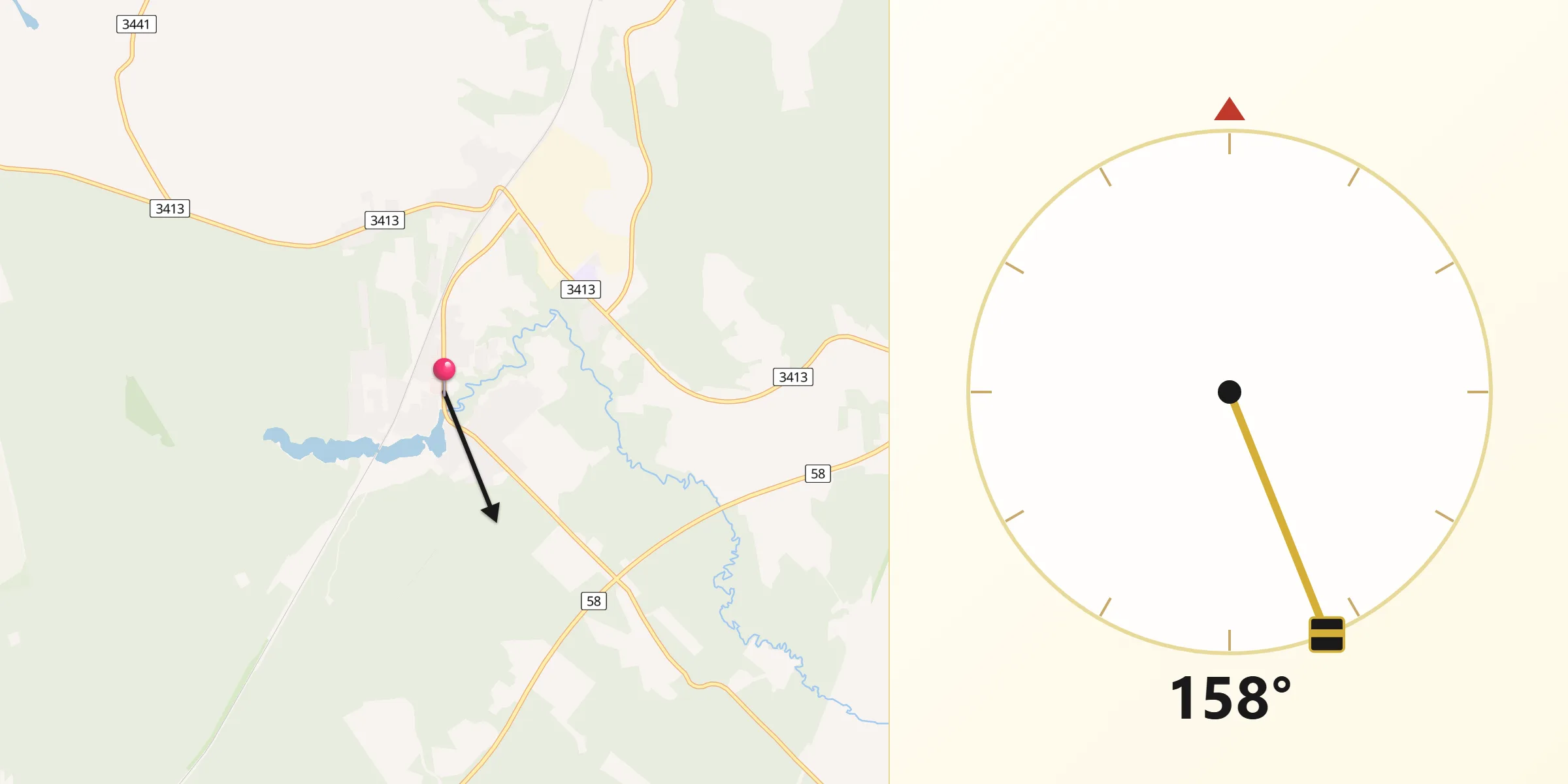 Qibla Riktning från Juupajoki