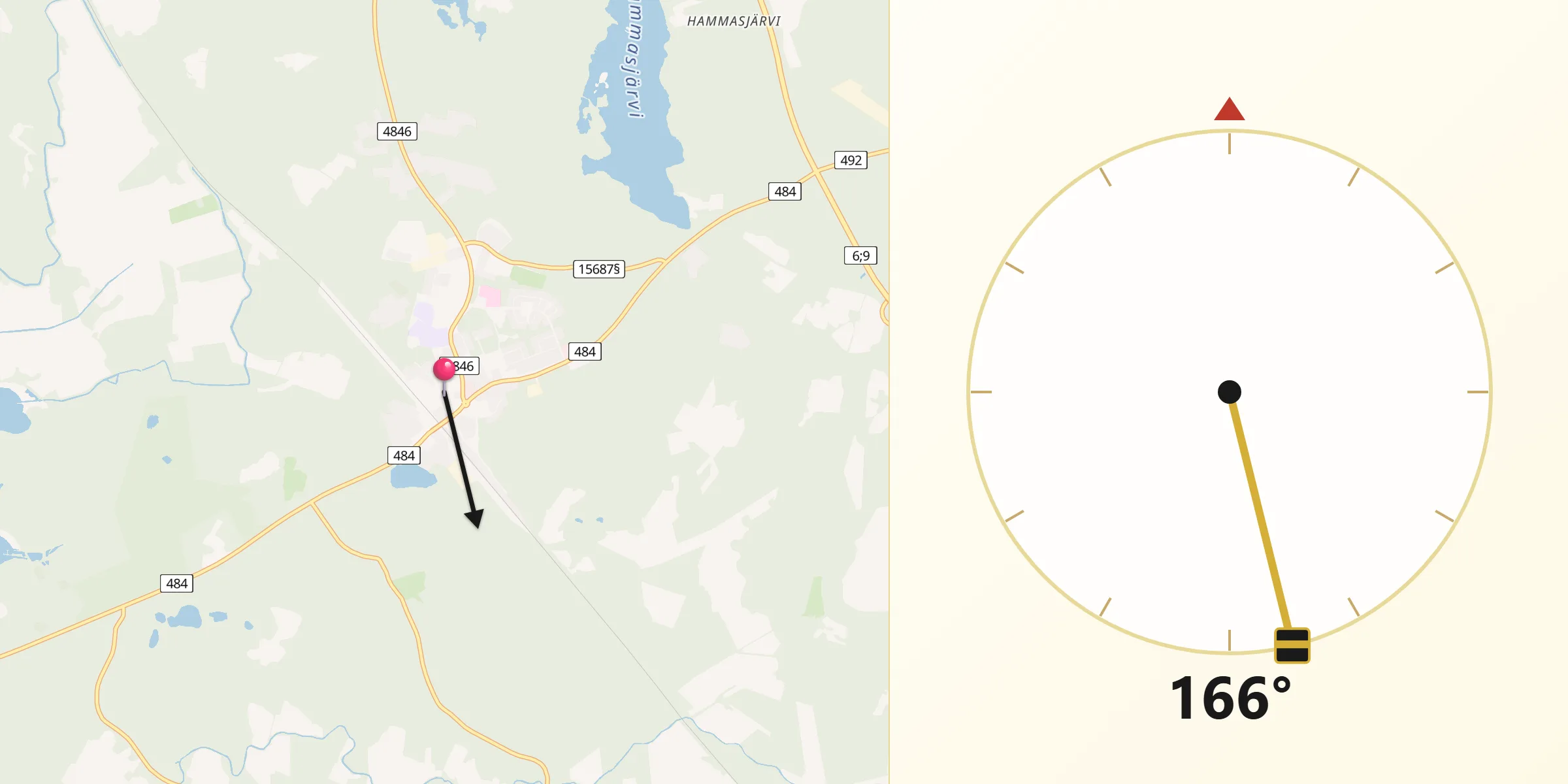 Qibla Riktning från Pyhäselkä