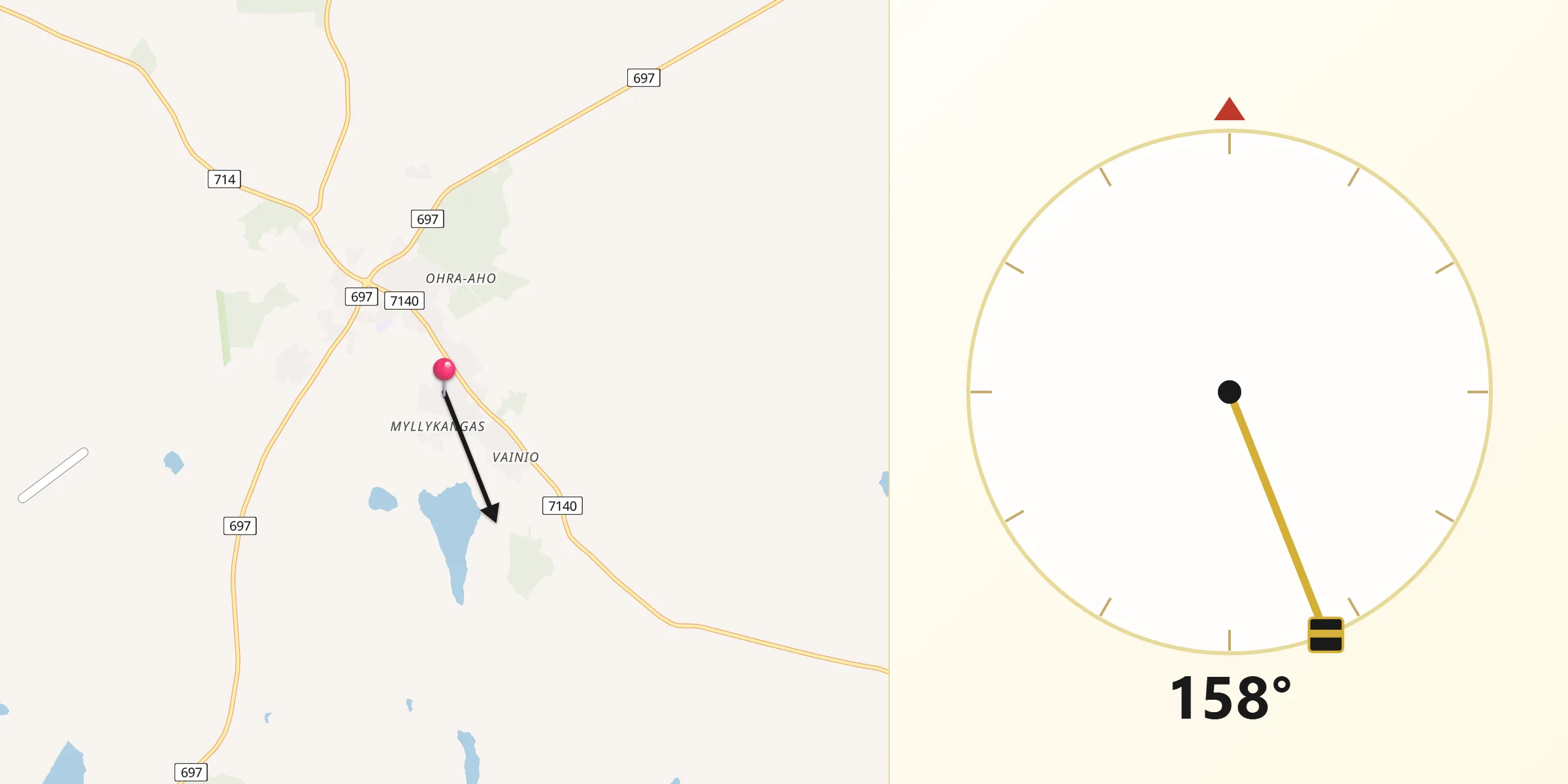 Qibla Riktning från Soini