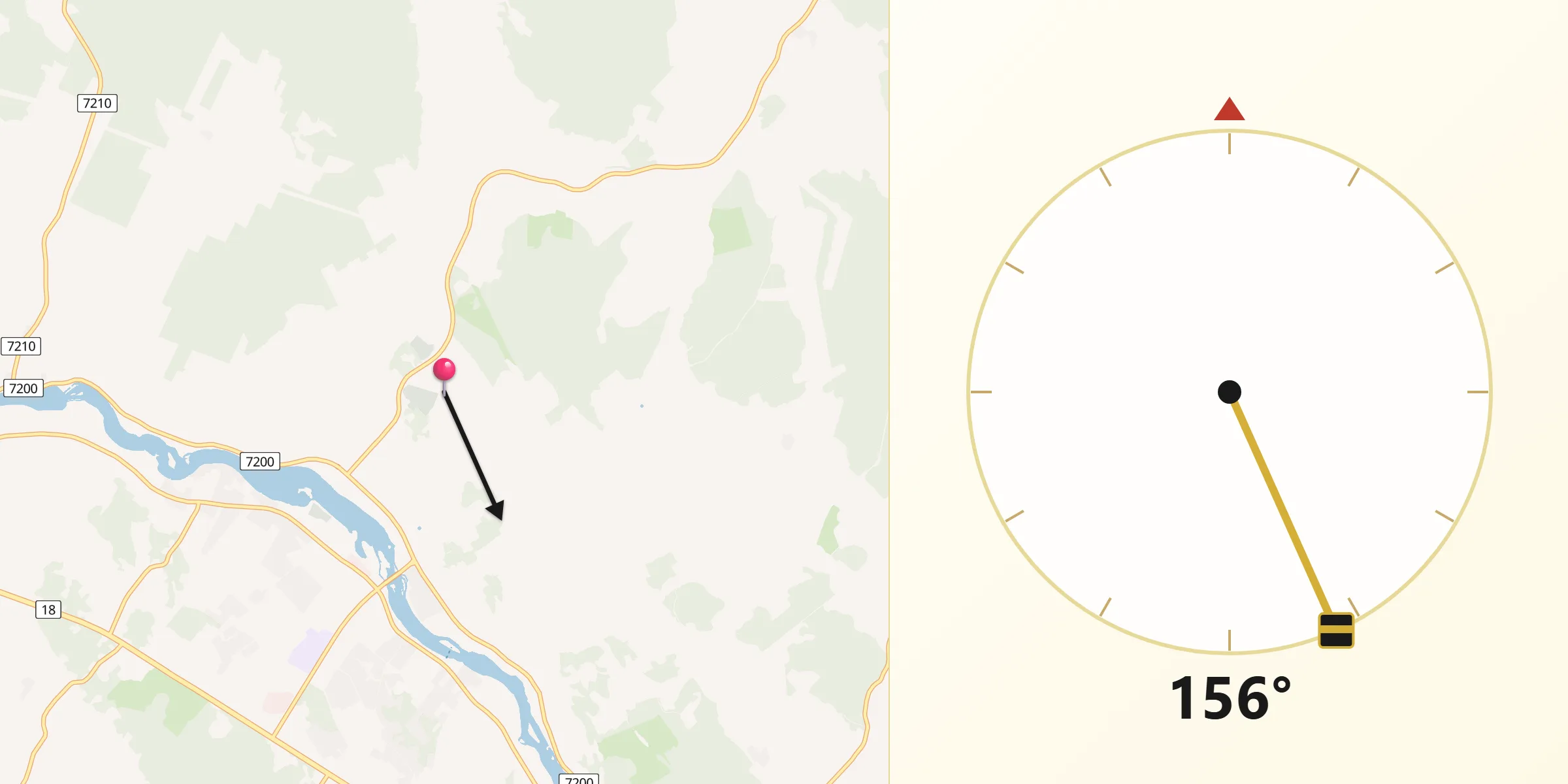 Qibla Riktning från Isokyrö