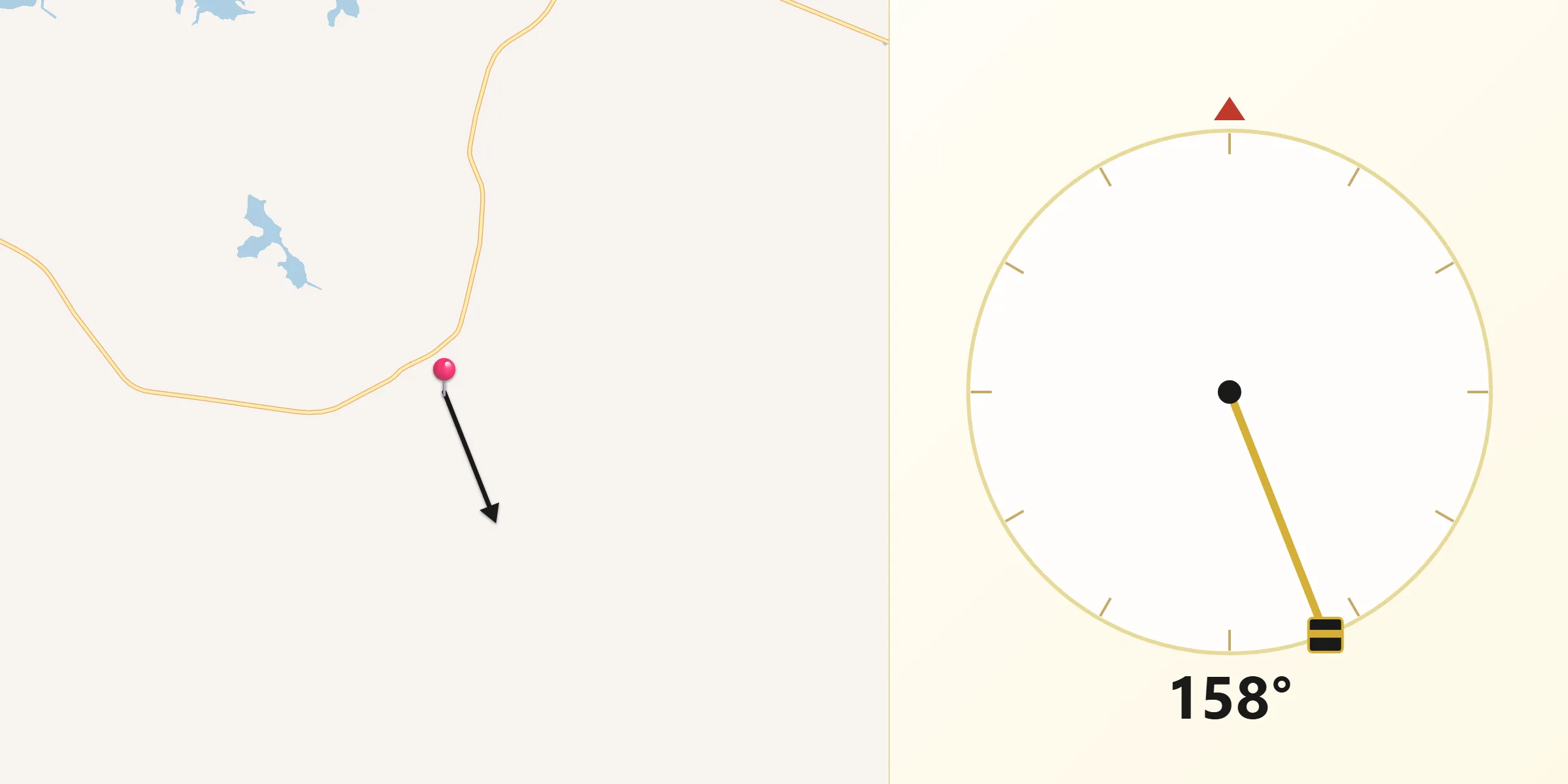 Qibla Riktning från Ullava