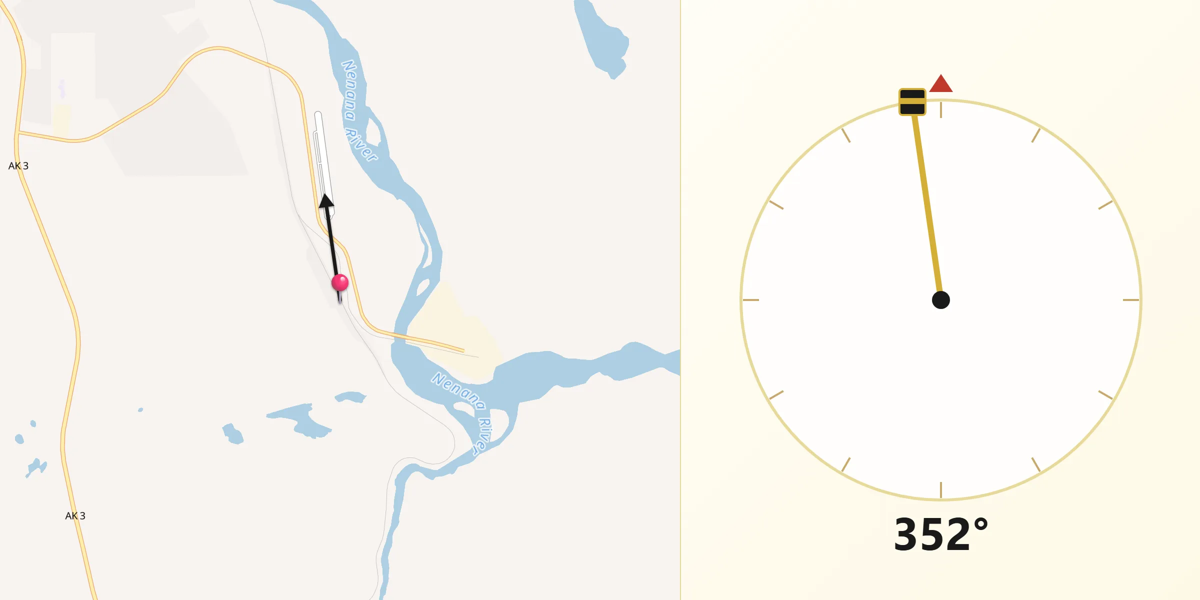 Qibla Direction from Healy