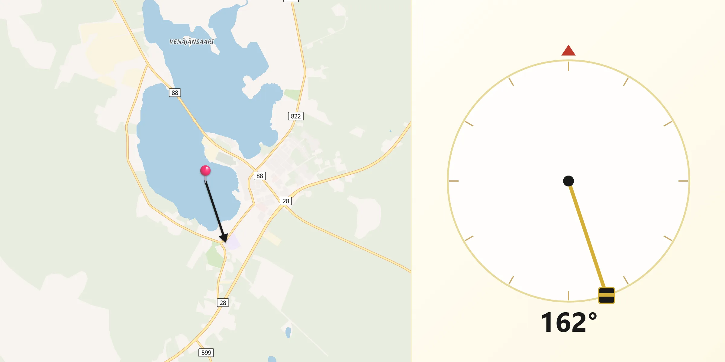 Qibla Riktning från Pyhäntä