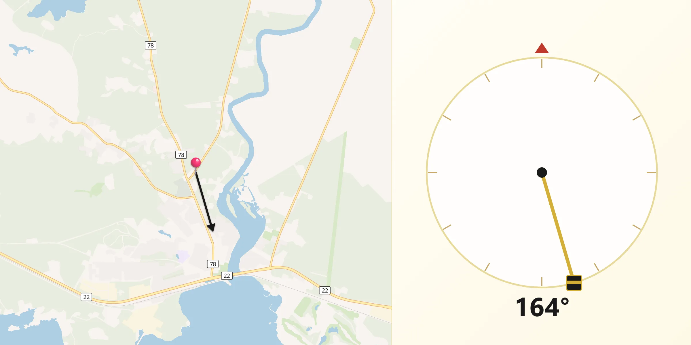 Qibla Riktning från Paltamo