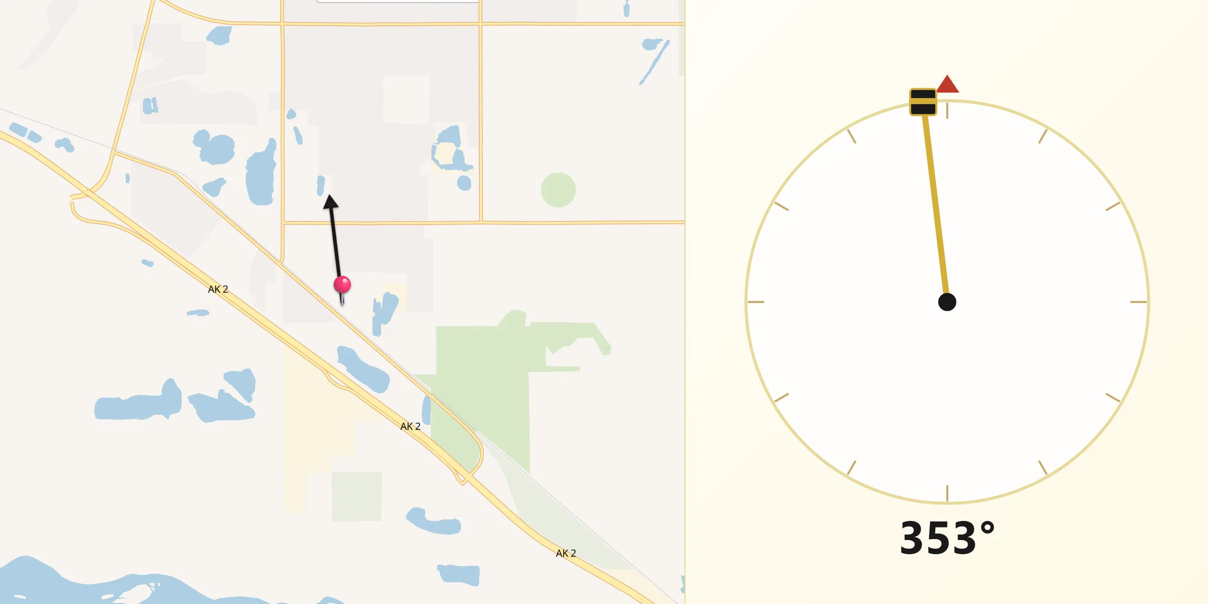Qibla Direction from Badger