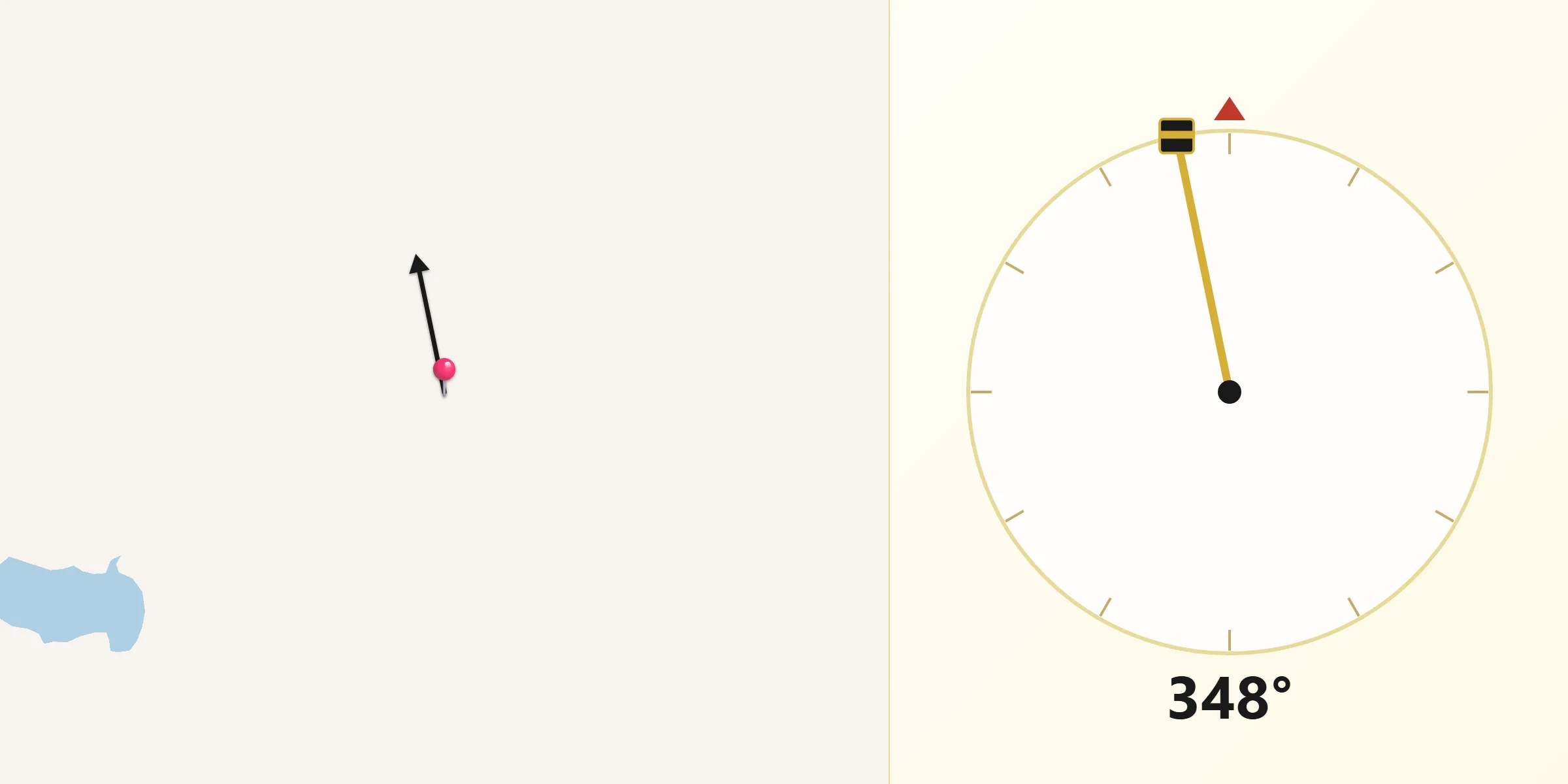 Qibla Direction from Yukon-Koyukuk Census Area