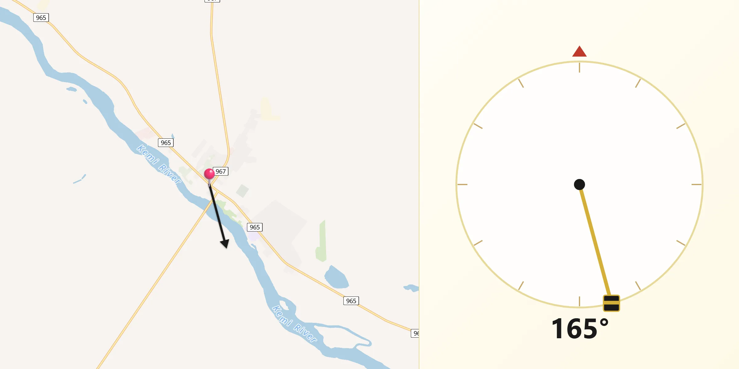Qibla Riktning från Savukoski