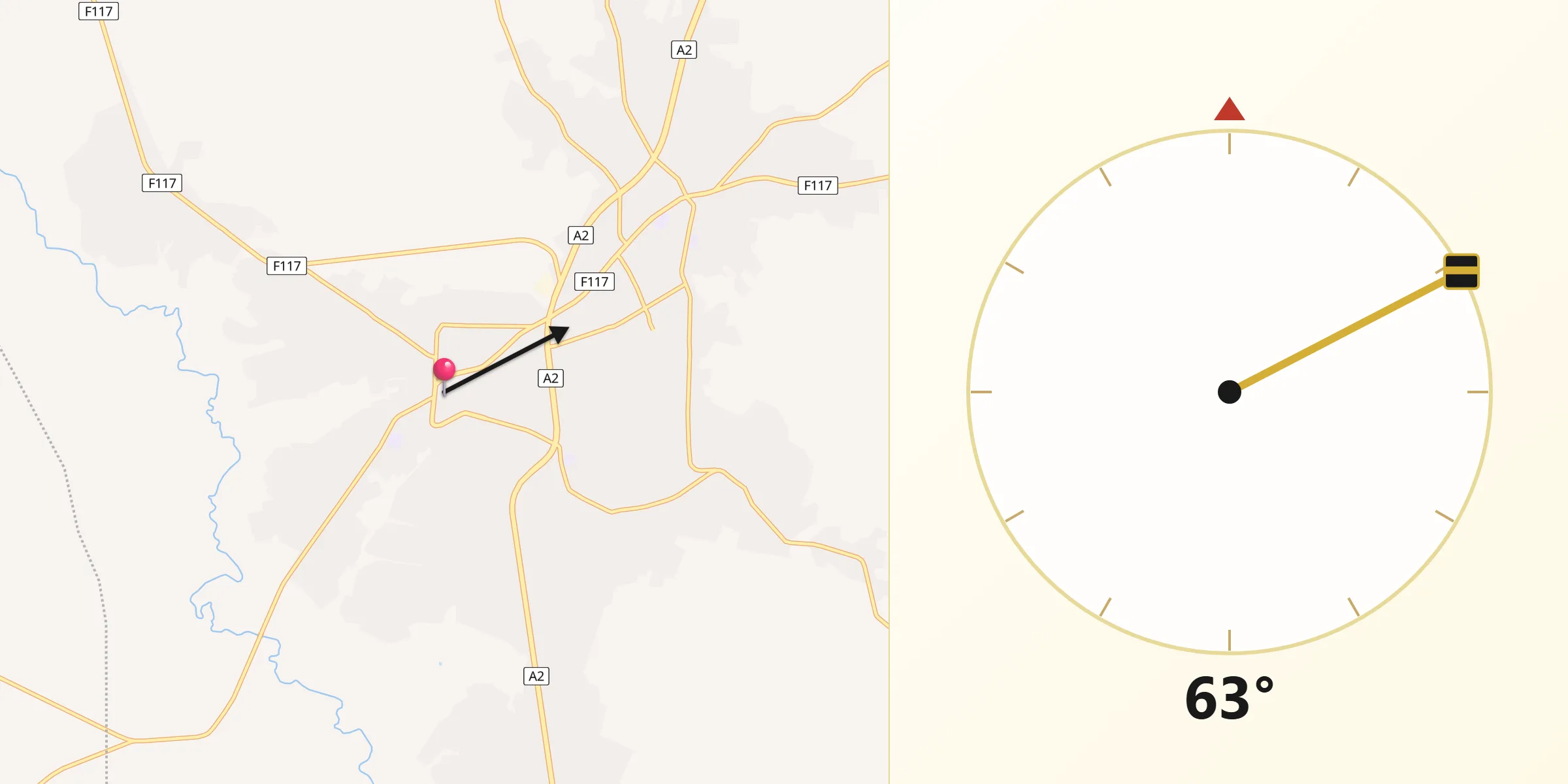 Qibla Direction from Auchi