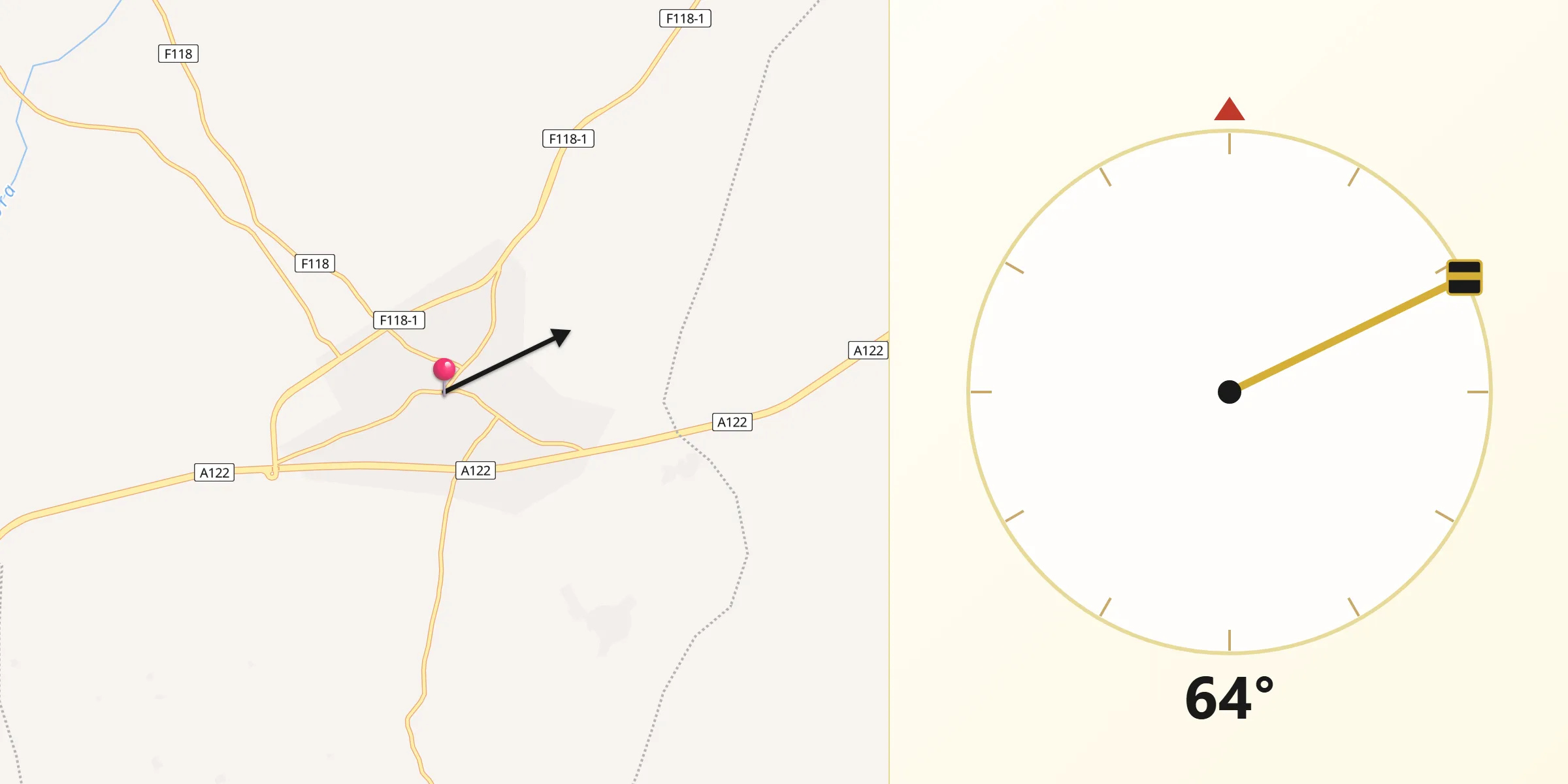 Qibla Direction from Gbongan