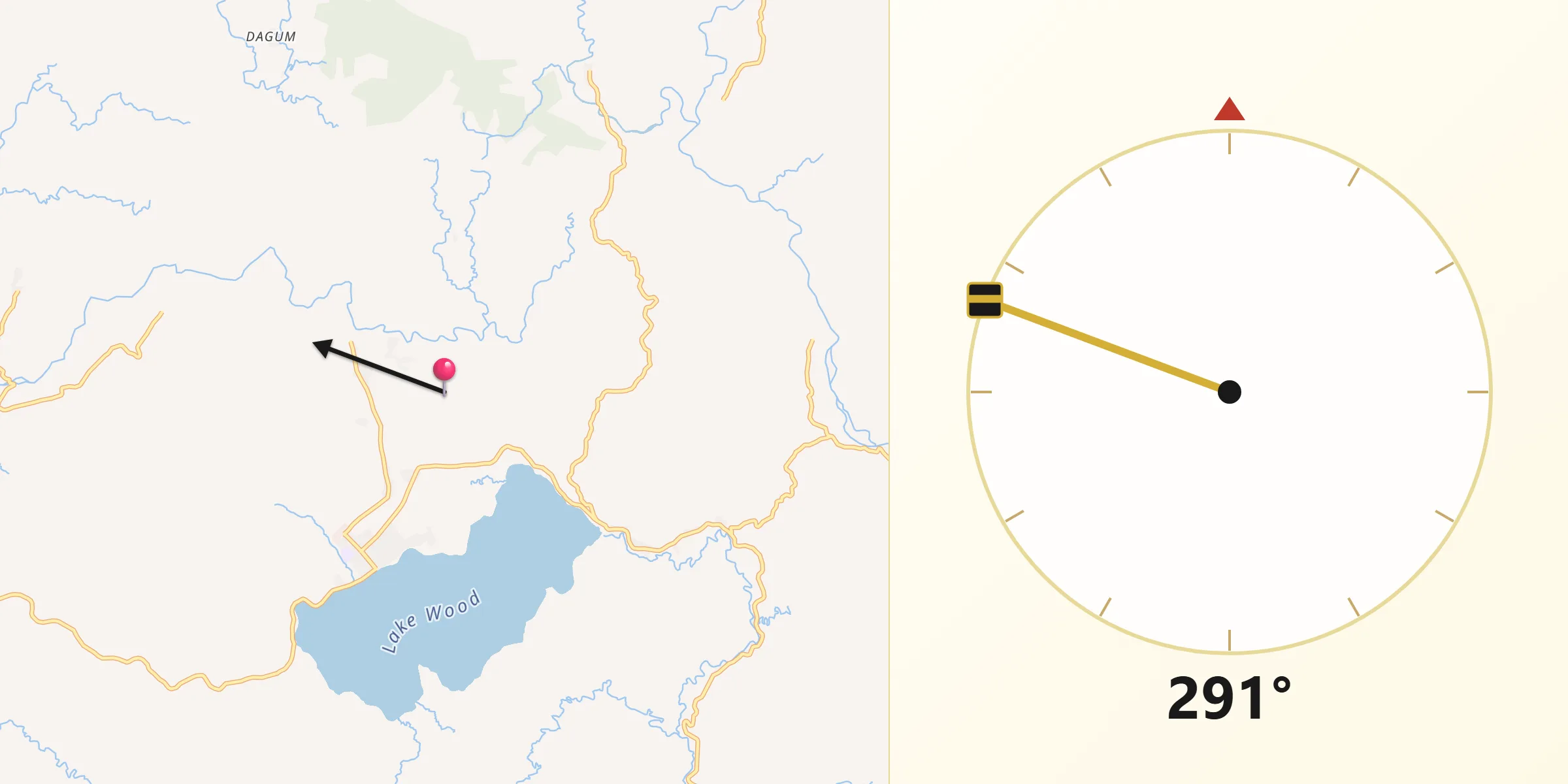 Qibla Direction from Pagadian