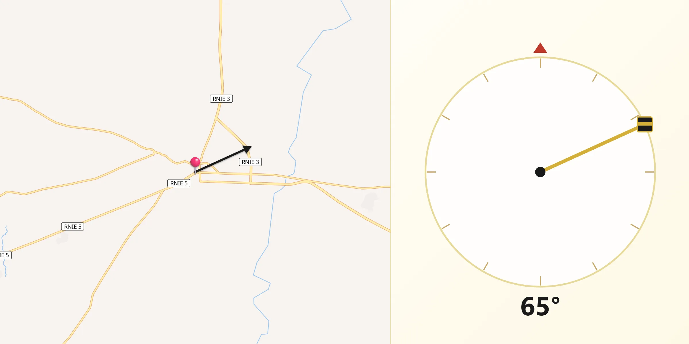Direction vers la Qibla depuis Savalou