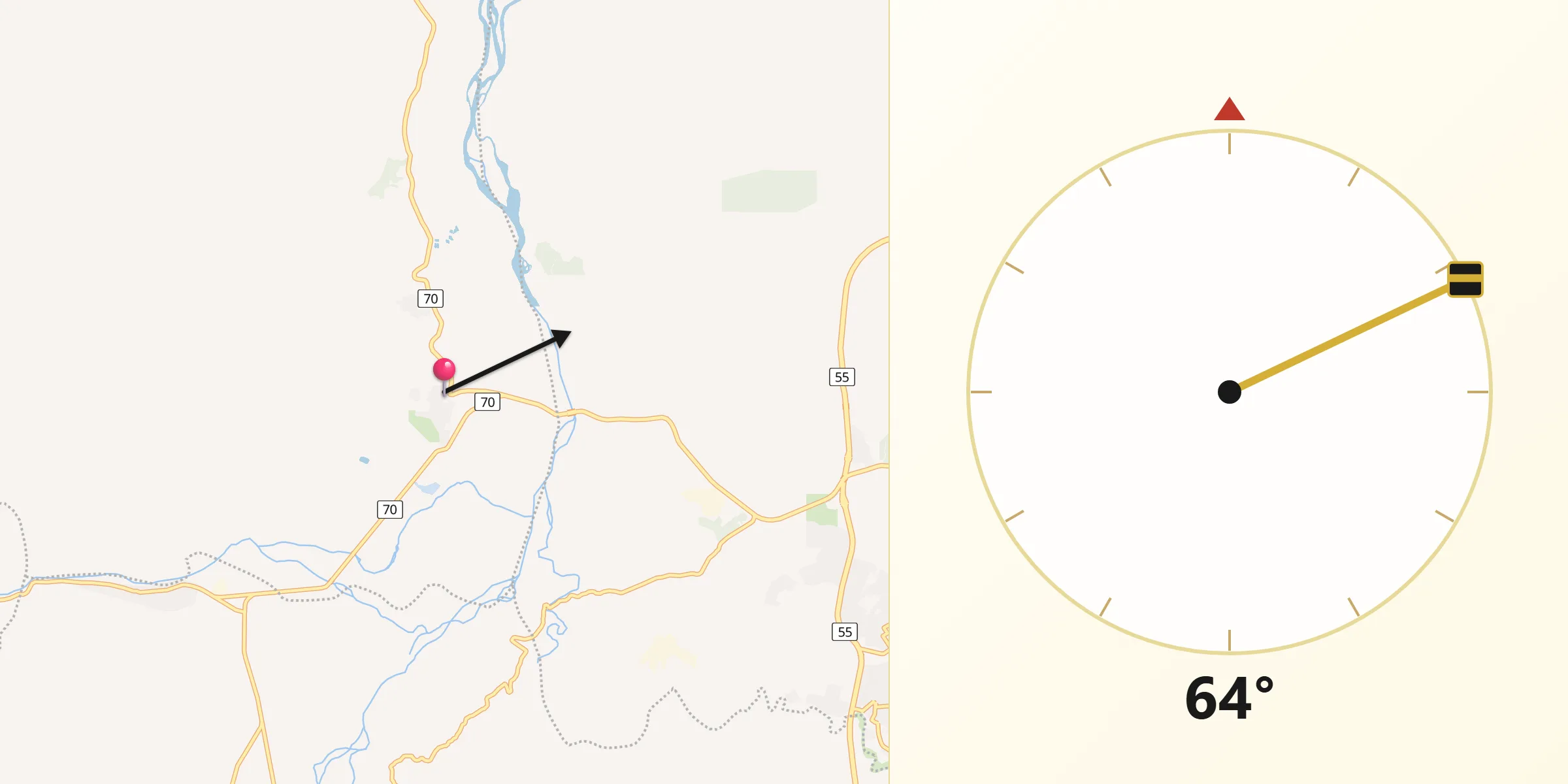 Dirección de la Qibla desde El Zulia