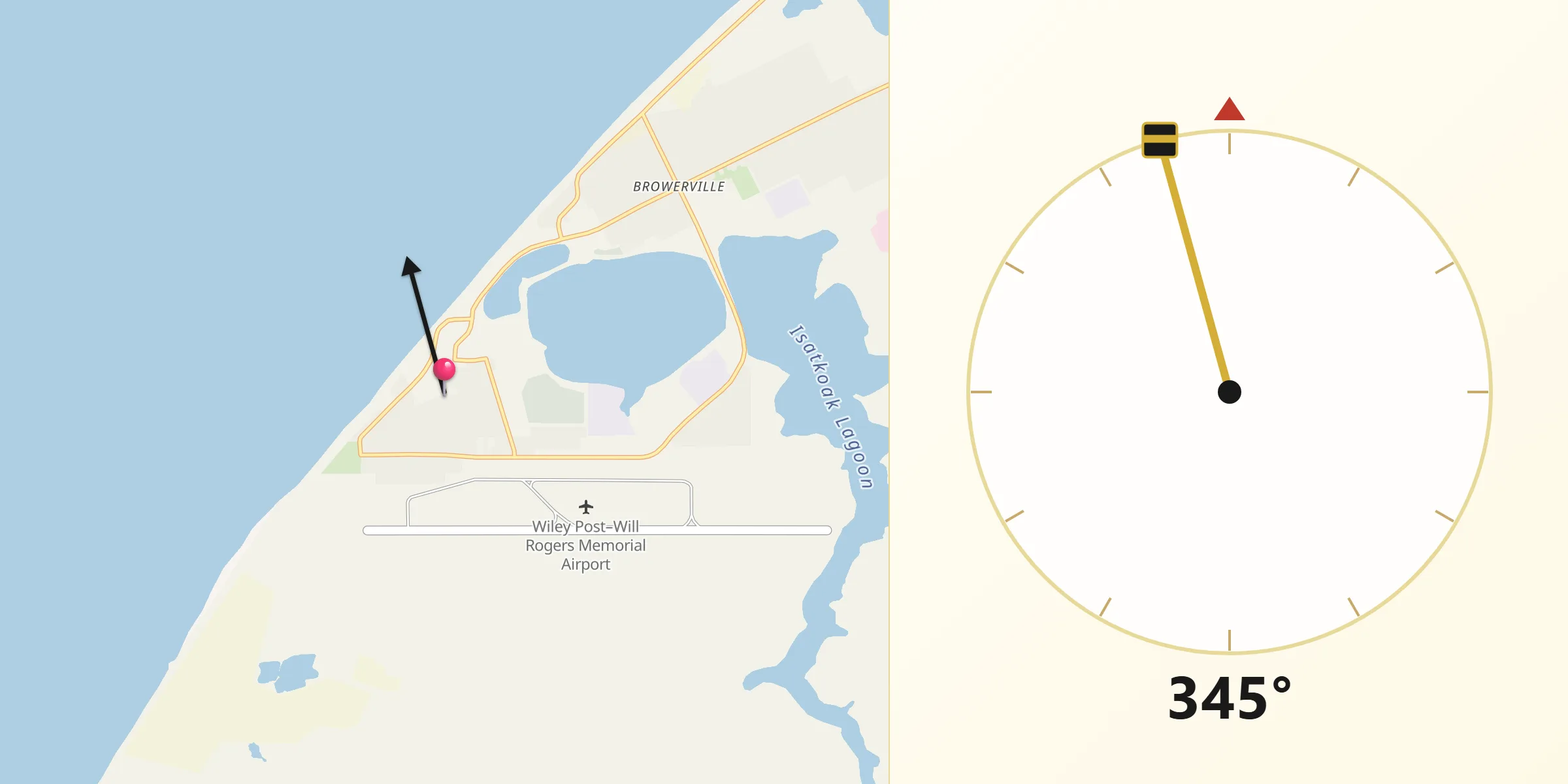 Qibla Direction from Barrow