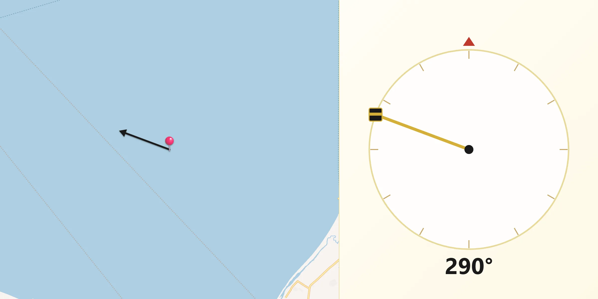 Qibla Direction from Dapitan