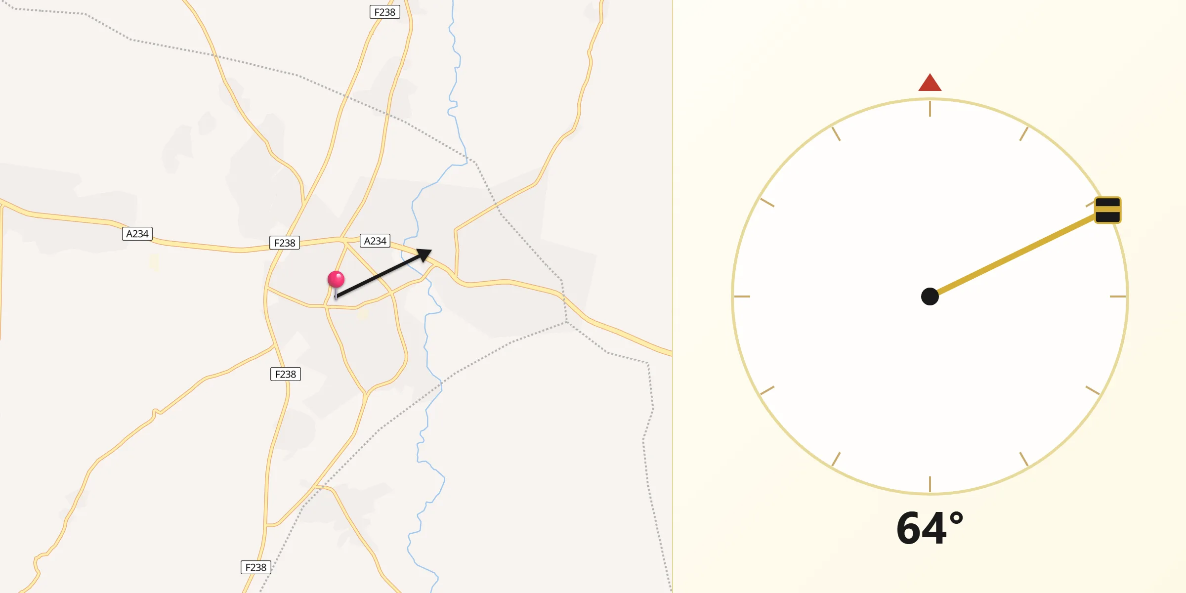 Qibla Direction from Keffi