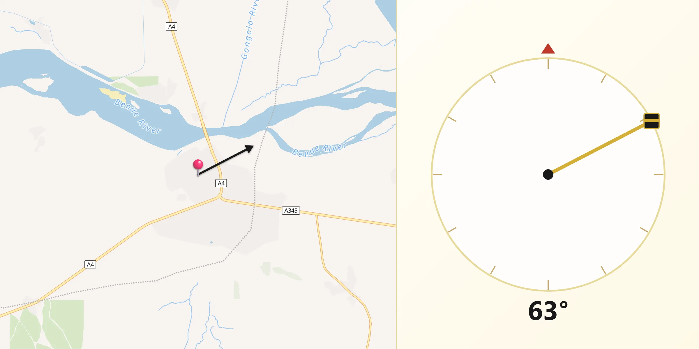 Qibla Direction from Numan