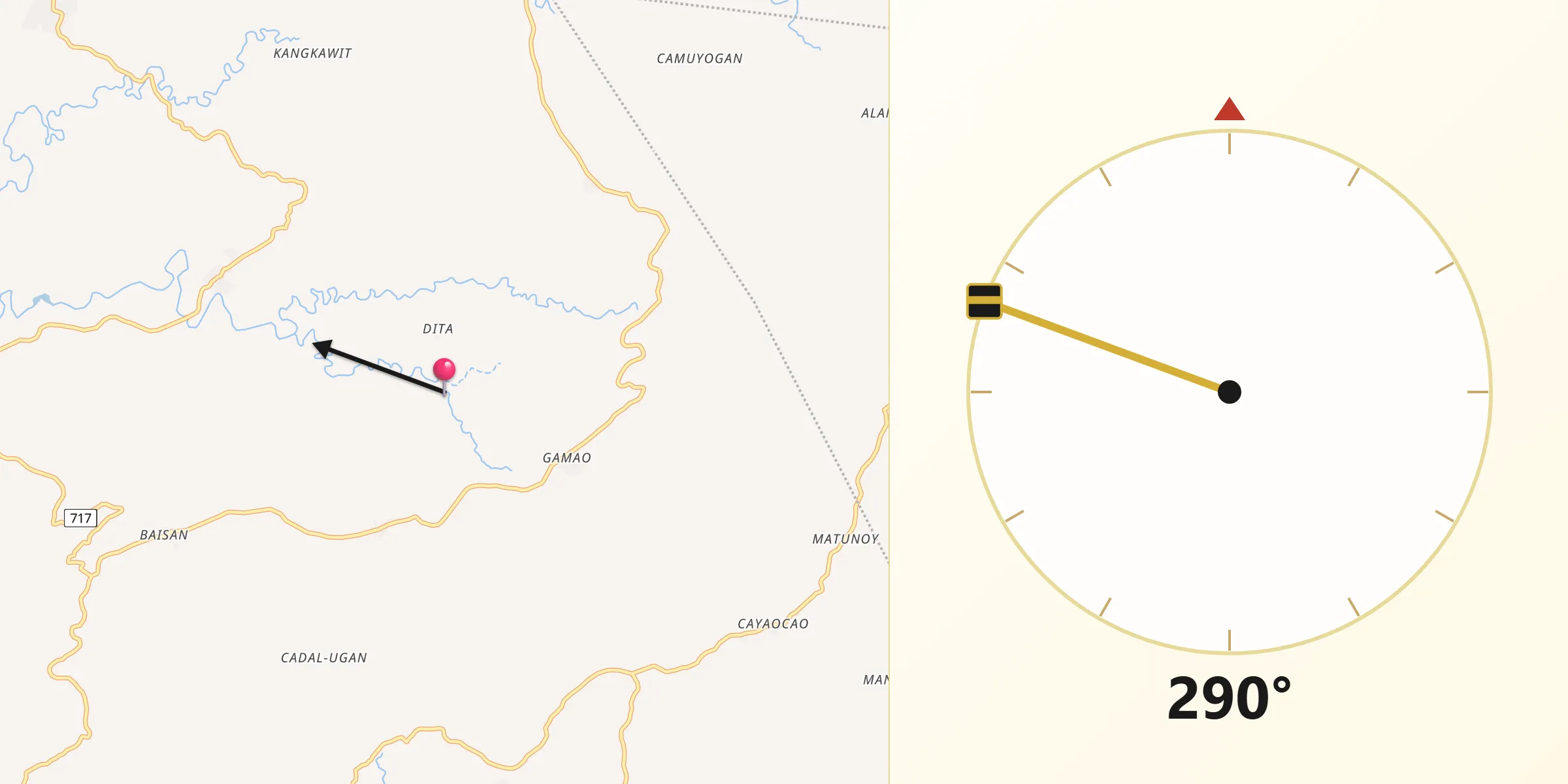 Qibla Direction from Tanjay