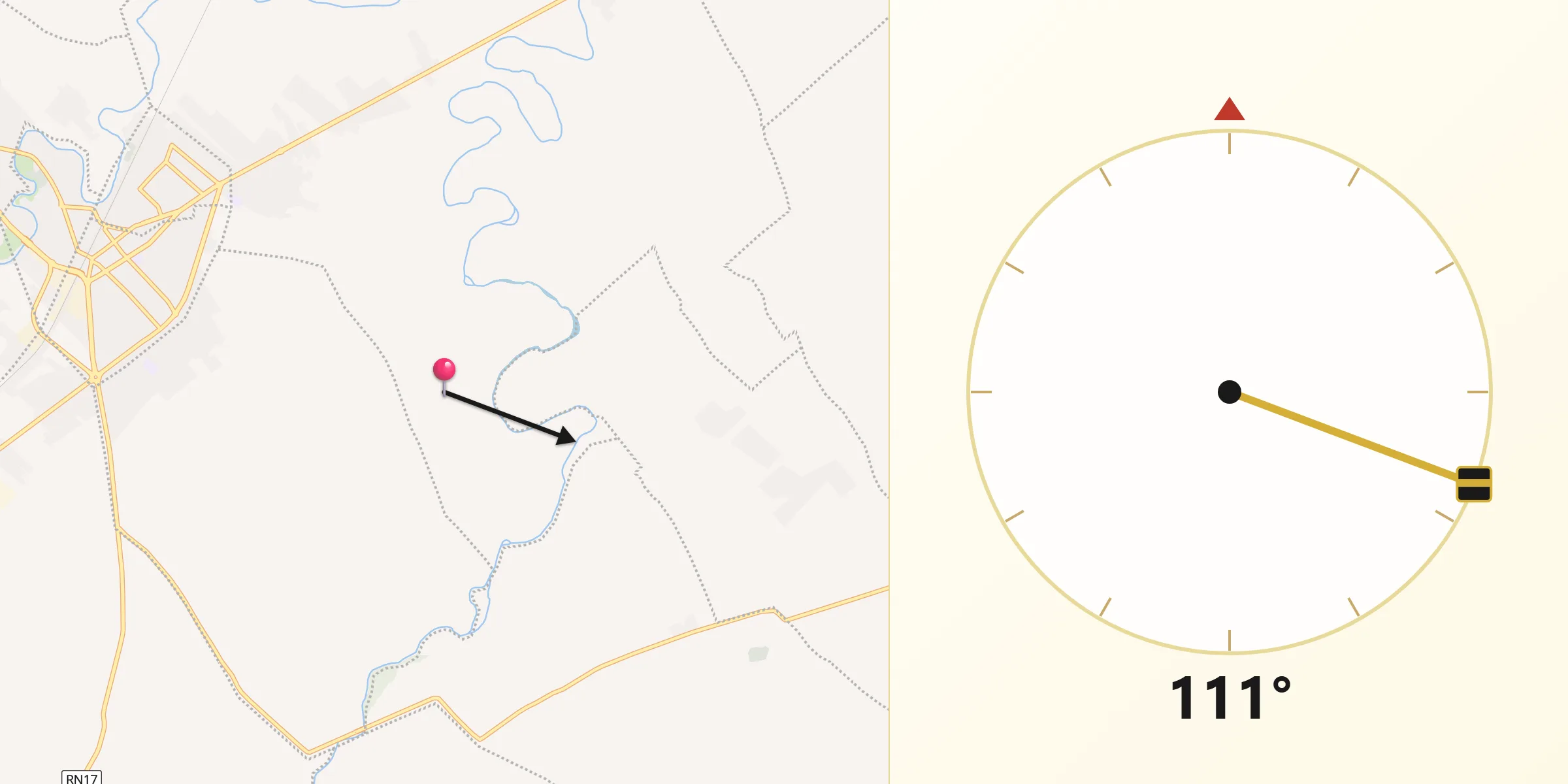 Direzione della Qibla da Liegi
